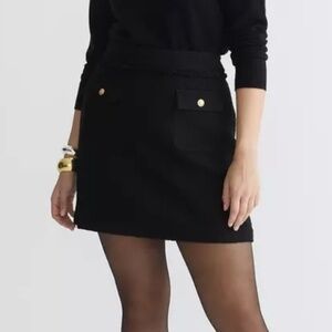 J. Crew Tweed Patch Pocket Mini Skirt